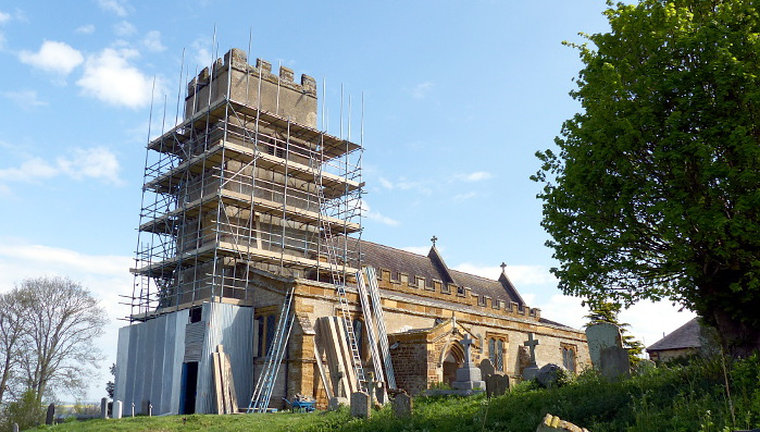 Scaffold nearly complete